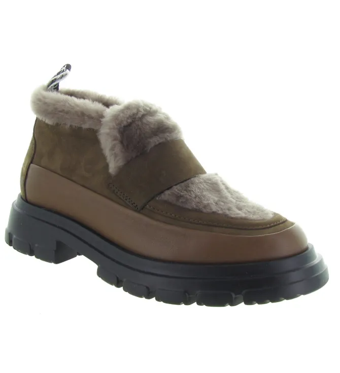 mocassins - Elégant - femme - Cuir - Marron - Candice cooper