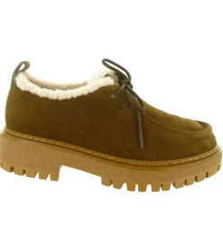 mocassins - Elégant - femme - Cuir - Marron - Bibi lou