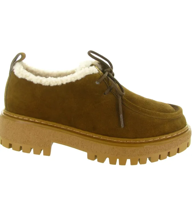 mocassins - Elégant - femme - Cuir - Marron - Bibi lou
