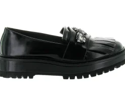 mocassins - Elégant - femme - Cuir - Noir - Elvio zanon