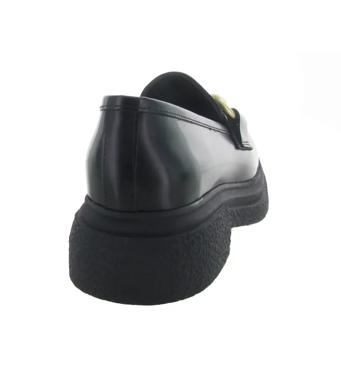 mocassins - Elégant - femme - Cuir - Noir - Semerdjian