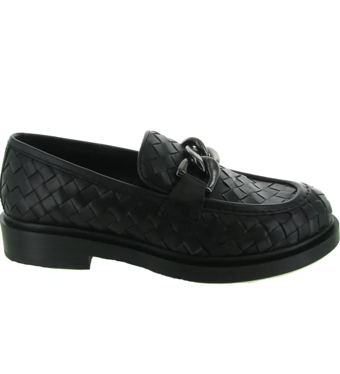 mocassins - Elégant - femme - Cuir - Noir - Pons quintana