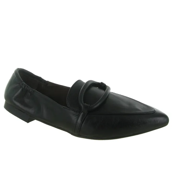 mocassins - Elégant - femme - Cuir - Noir - La vitrina
