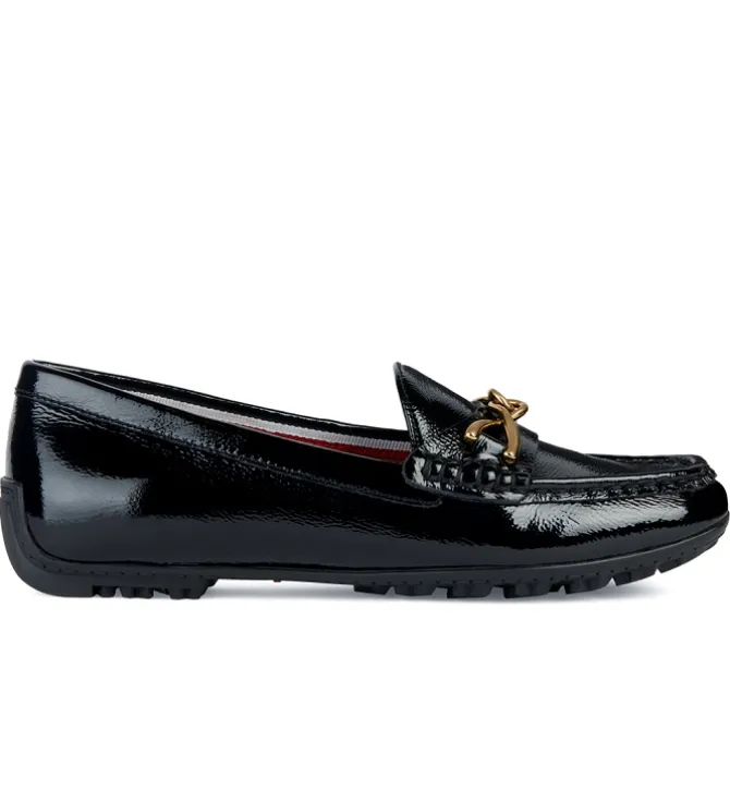 mocassins - Elégant - femme - Cuir - Noir - Geox