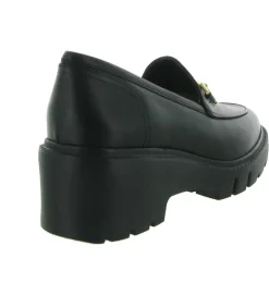 mocassins - Elégant - femme - Cuir - Noir - Unisa