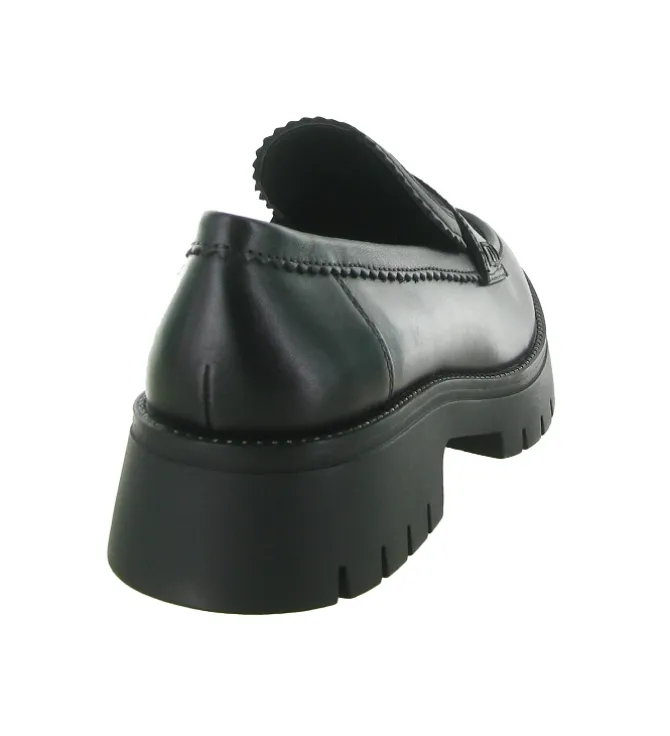 mocassins - Elégant - femme - Cuir - Noir - Regarde le ciel...