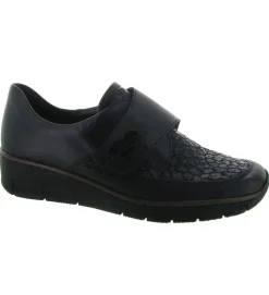 mocassins - Elégant - femme - Cuir - Noir - Rieker