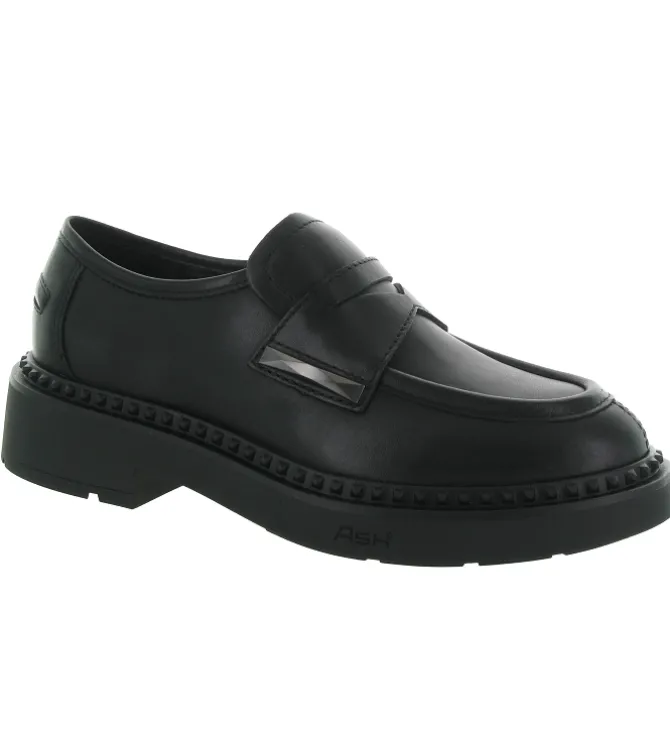 mocassins - Elégant - femme - Cuir - Noir - Ash italia
