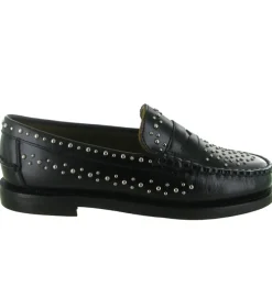 mocassins - Elégant - femme - Cuir - Noir - Sebago