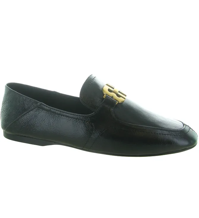mocassins - Elégant - femme - Cuir - Noir - Bibi lou