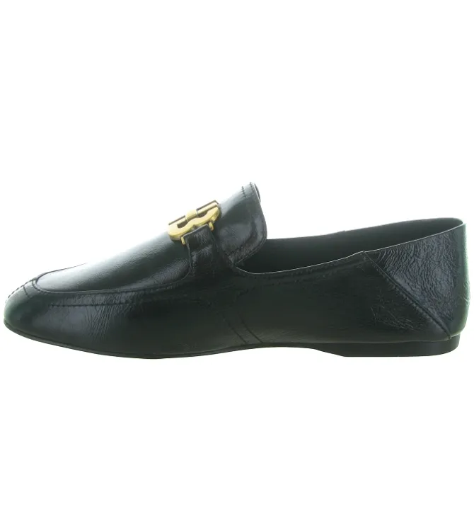 mocassins - Elégant - femme - Cuir - Noir - Bibi lou
