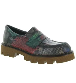 mocassins - Elégant - femme - Cuir - Python - Pons quintana