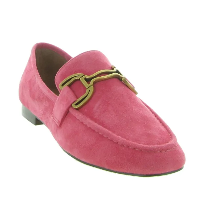 mocassins - Elégant - femme - Cuir - Rose - Bibi lou