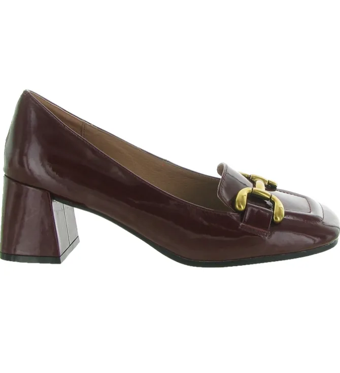 mocassins - Elégant - femme - Cuir Vernis - Bordeaux - Bibi lou