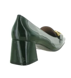 mocassins - Elégant - femme - Cuir Vernis - Kaki - Bibi lou