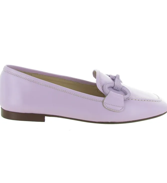 mocassins - Elégant - femme - Cuir - Violet - Giancarlo