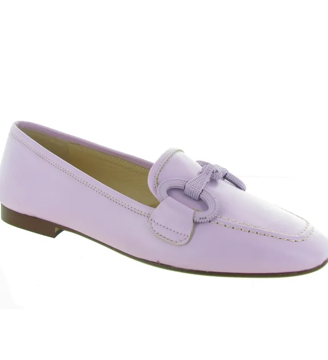 mocassins - Elégant - femme - Cuir - Violet - Giancarlo