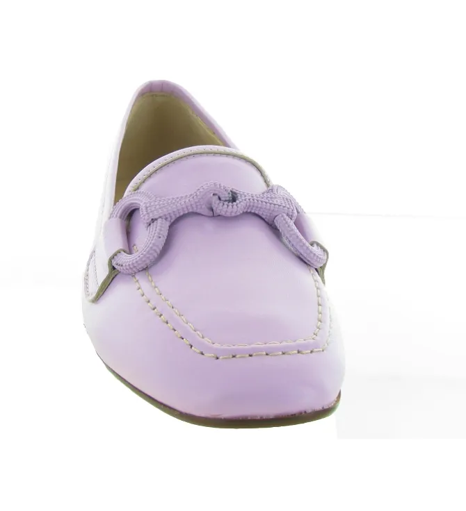 mocassins - Elégant - femme - Cuir - Violet - Giancarlo