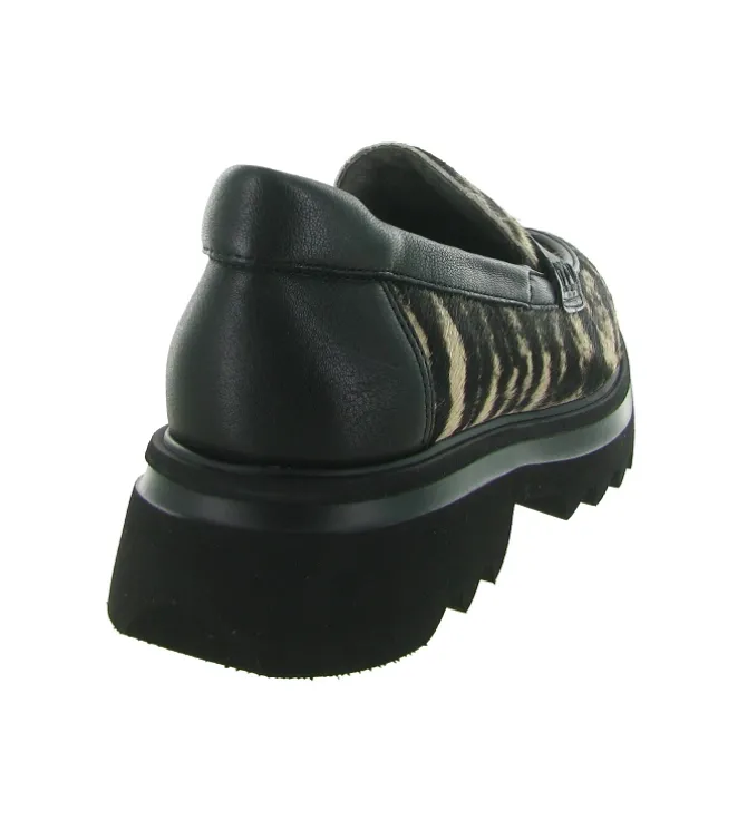 mocassins - Elégant - femme - Cuir - Zèbre - Softwaves