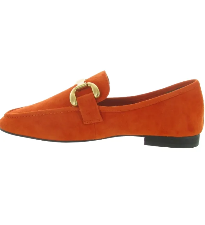 mocassins - Elégant - femme - Nubuck - Orange - Bibi lou