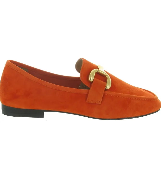 mocassins - Elégant - femme - Nubuck - Orange - Bibi lou