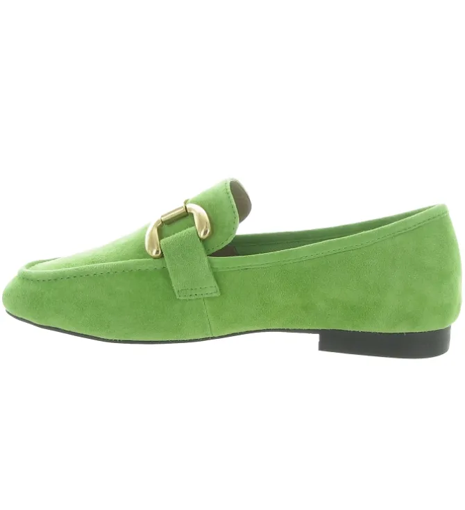 mocassins - Elégant - femme - Nubuck - Vert - Bibi lou