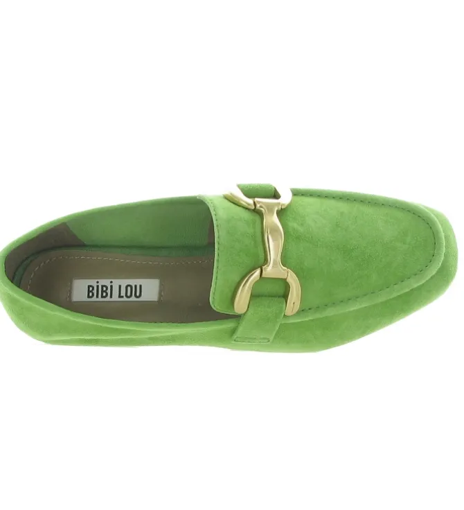mocassins - Elégant - femme - Nubuck - Vert - Bibi lou