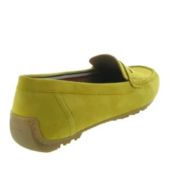 mocassins - Elégant - femme - Nubuck - Jaune - Geox