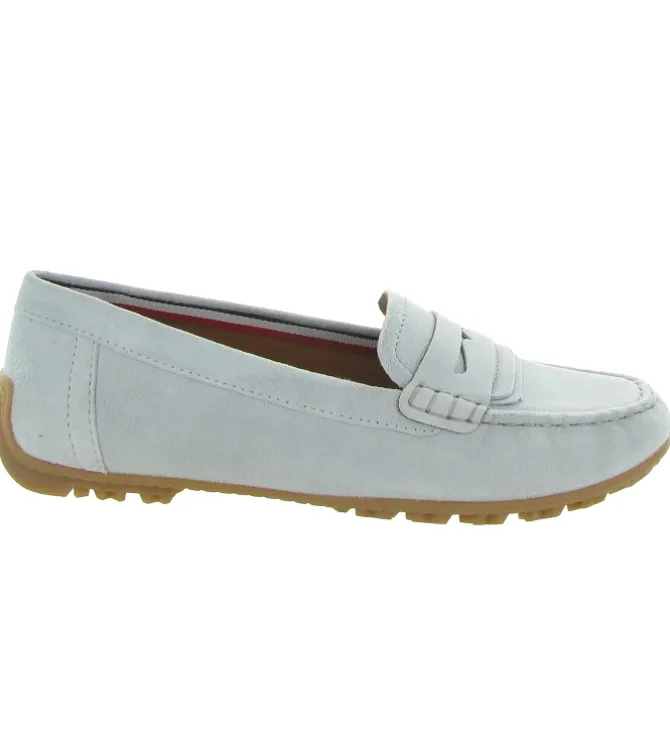 mocassins - Elégant - femme - Nubuck - Bleu - Geox