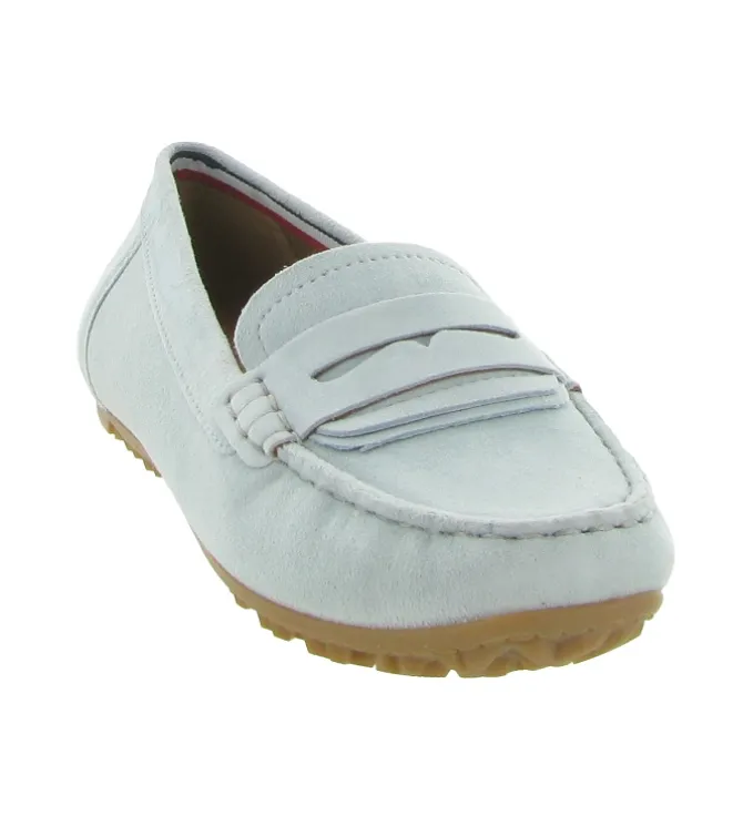 mocassins - Elégant - femme - Nubuck - Bleu - Geox