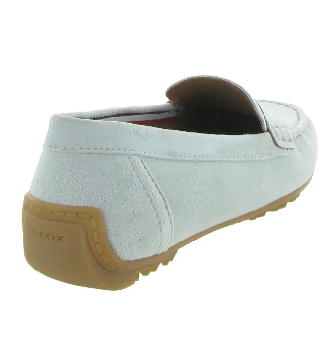 mocassins - Elégant - femme - Nubuck - Bleu - Geox