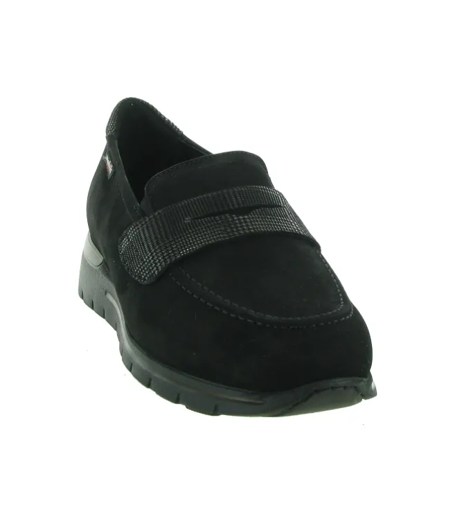 mocassins - Elégant - femme - Nubuck - Noir - Mephisto