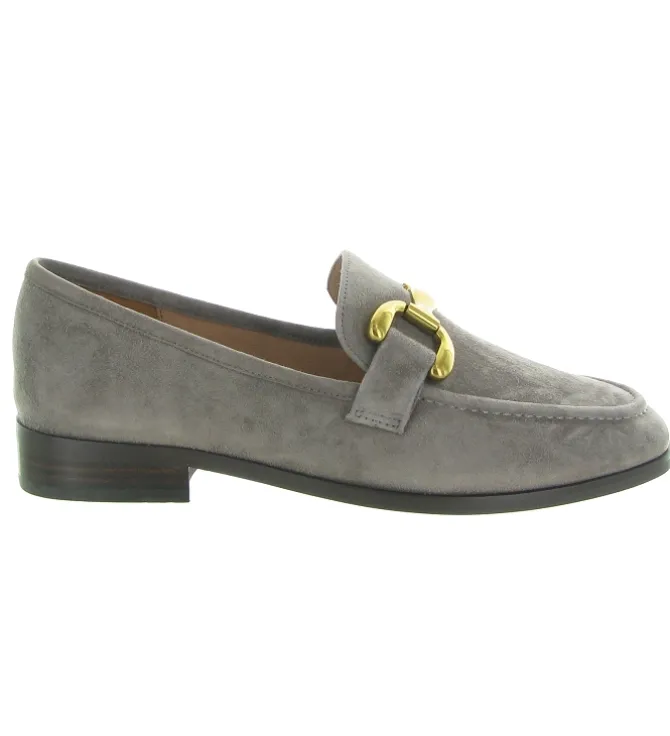 mocassins - Elégant - femme - Nubuck - Gris - Bibi lou