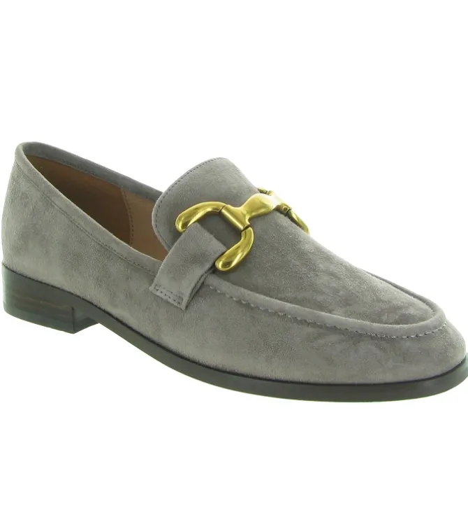 mocassins - Elégant - femme - Nubuck - Gris - Bibi lou