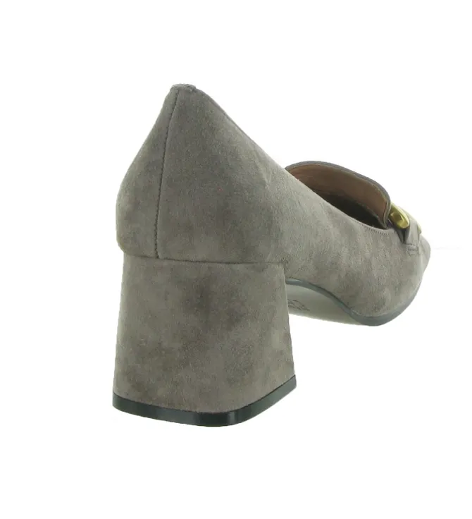 mocassins - Elégant - femme - Nubuck - Gris - Bibi lou