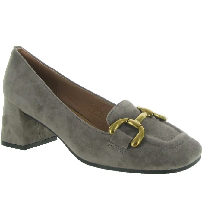 mocassins - Elégant - femme - Nubuck - Gris - Bibi lou