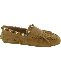 mocassins - Elégant - femme - Nubuck - Beige - Inuovo