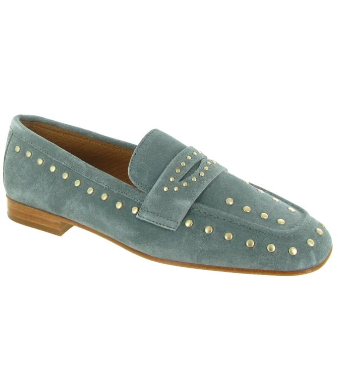 mocassins - Elégant - femme - Nubuck - Bleu jean - Alpe