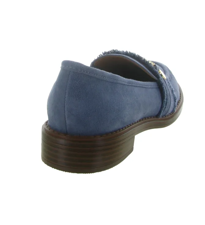 mocassins - Elégant - femme - Nubuck - Bleu jean - Mamzelle