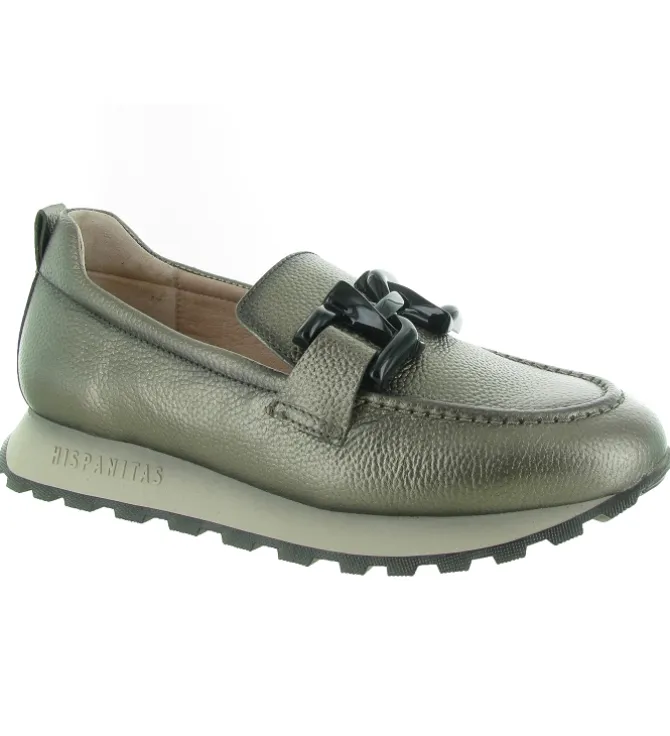 mocassins - Elégant - femme - Synthétique - Bronze - Hispanitas