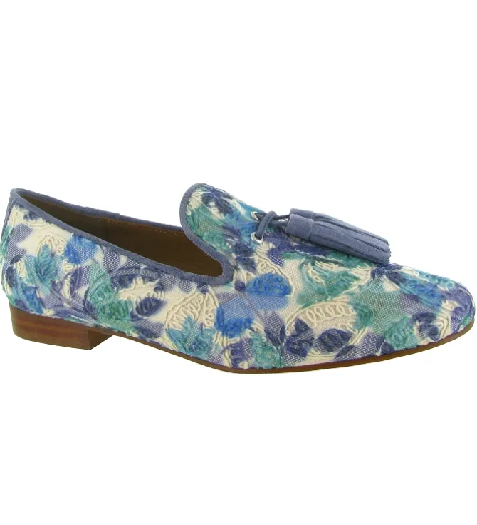 mocassins - Elégant - femme - Textile - Bleu jean - Pedro miralles