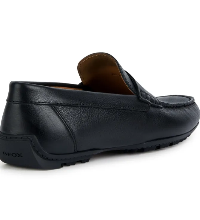 mocassins - Elégant - homme - Cuir - Noir - Geox