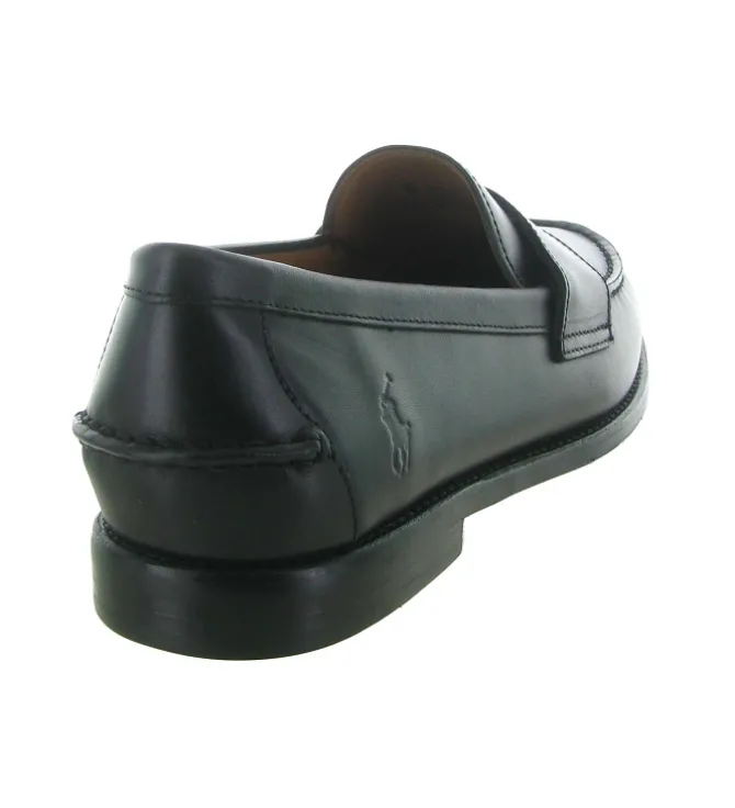 mocassins - Elégant - homme - Cuir - Noir - Ralph lauren