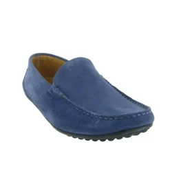 mocassins - Elégant - homme - Nubuck - Bleu - Al tei
