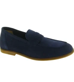 mocassins - Elégant - homme - Nubuck - Bleu - Schmoove