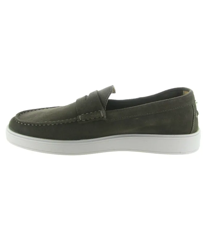 mocassins - Elégant - homme - Nubuck - Marron - Black stone