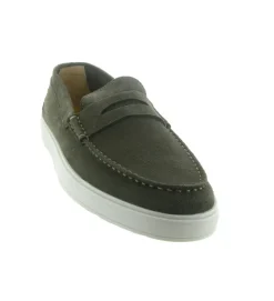 mocassins - Elégant - homme - Nubuck - Marron - Black stone