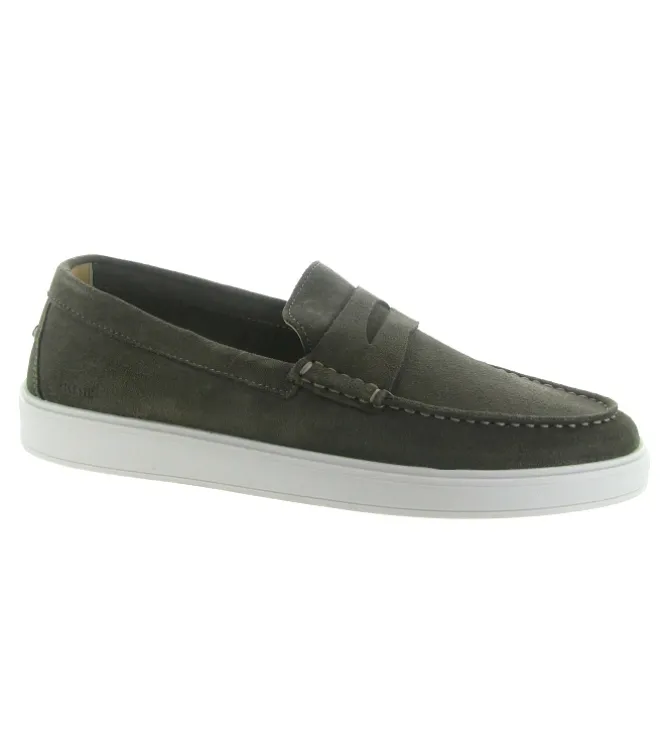 mocassins - Elégant - homme - Nubuck - Marron - Black stone