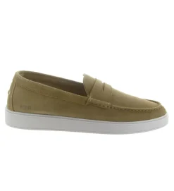 mocassins - Elégant - homme - Nubuck - Gris - Black stone