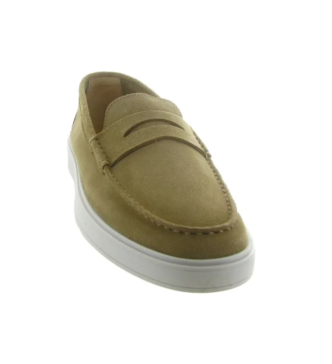 mocassins - Elégant - homme - Nubuck - Gris - Black stone